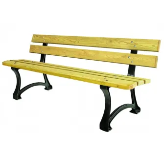 Banc public en bois pas cher Dresde - Leader Equipements