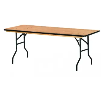 Table pliante avec plateau bois exotique pour salle des fêtes Tarragone