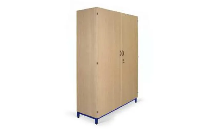 Armoire haute de rangement pour école double compartiment