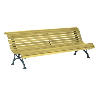 Banc public en bois Romantico