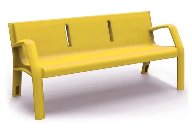 Banc public en polyéthylène 