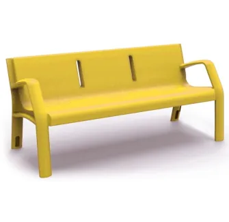 Banc public en polyéthylène 