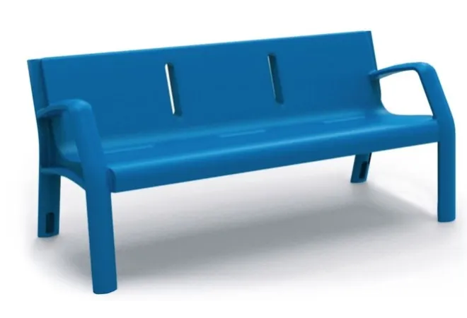 Banc public en polyéthylène 