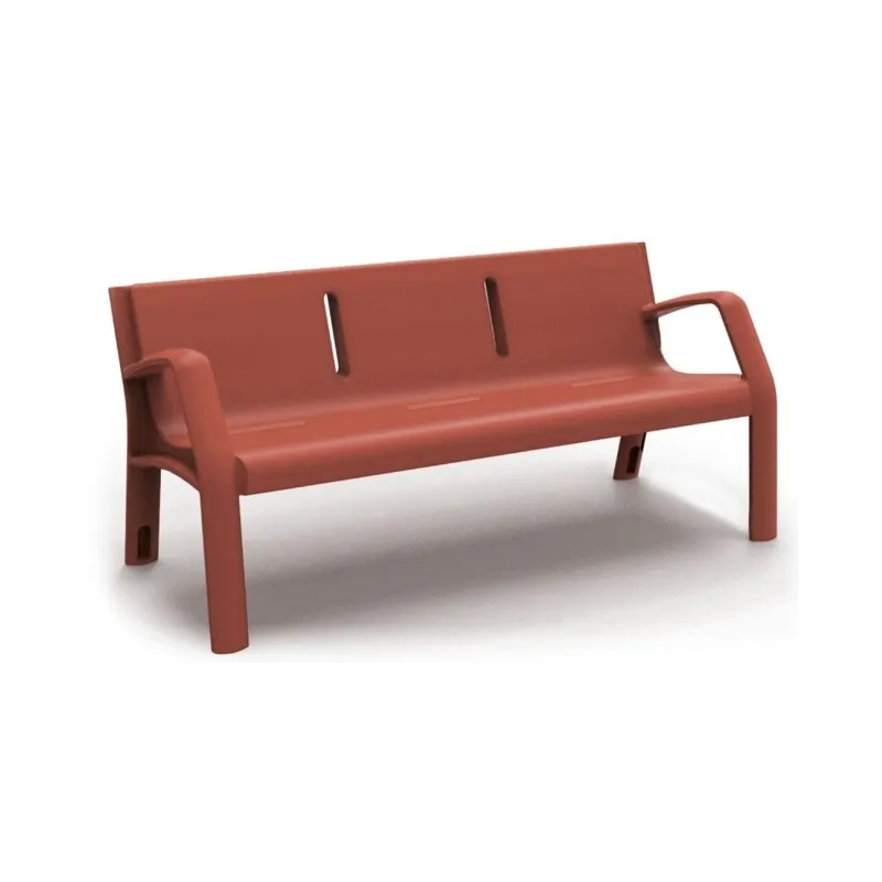 Banc public en polyéthylène 