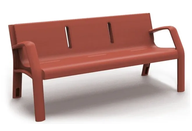 Banc public en polyéthylène 