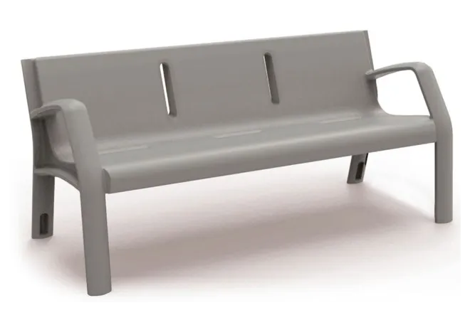 Banc public en polyéthylène 