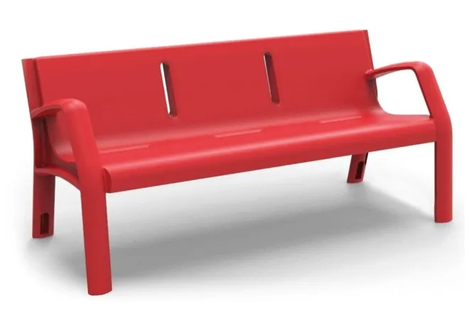 Banc public en polyéthylène 