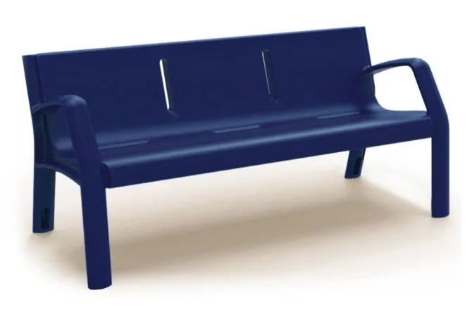 Banc public en polyéthylène 