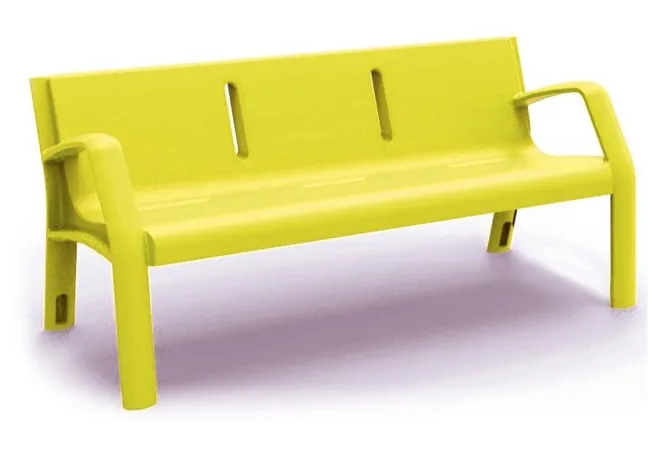 Banc public en polyéthylène 