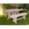 Table pique-nique avec bancs en béton armé Caroli