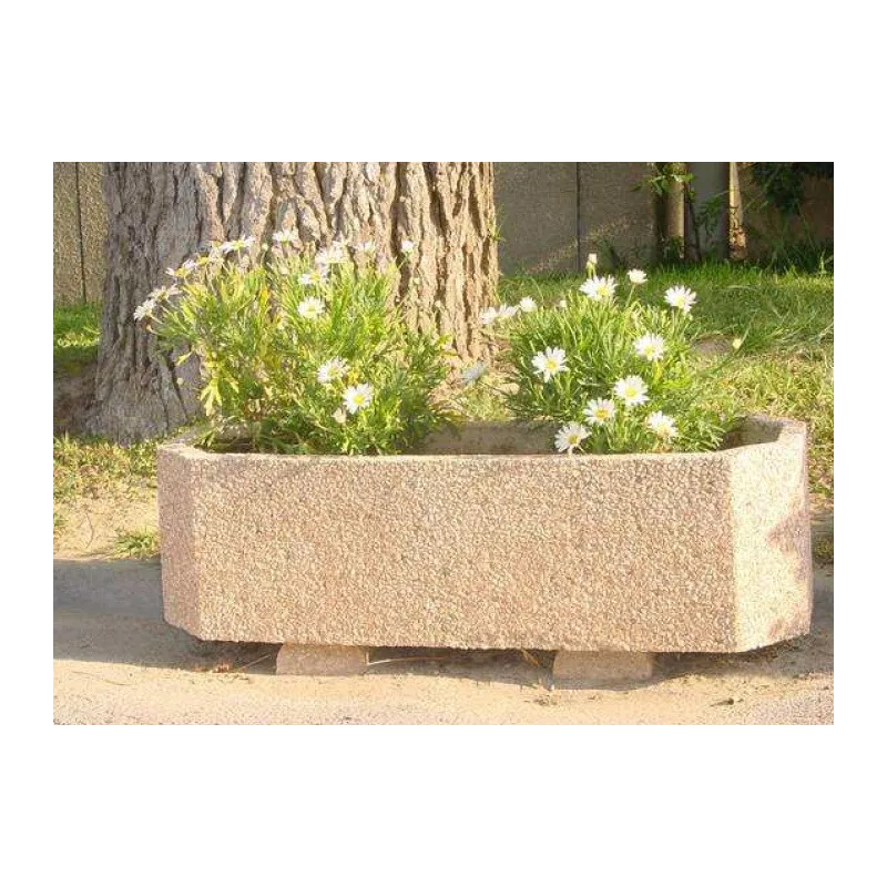 JARDINIERE URBAINE EN BETON OCTOGONAL