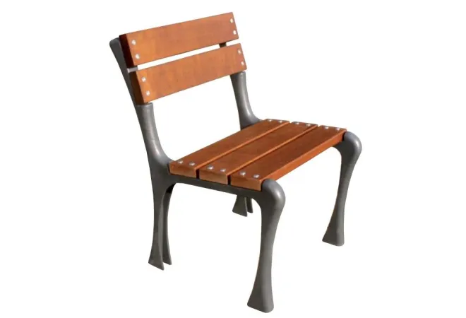 Banc urbain ou chaise extérieure Retro design