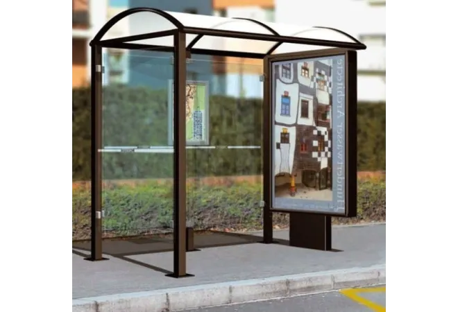 Visuel station bus Port-Cros en 2.5 m - Leader Equipements