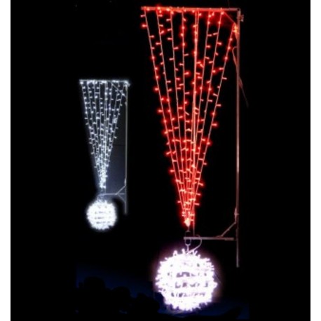 Boule de noël lumineuse - Décor 3D de noël - Illumination collectivité