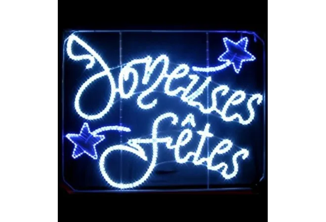 Décoration et illumination de Noël : guirlande Joyeuses Fêtes