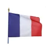 Visuel du drapeau tricolore sur hampe - Leader Equipements