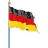 Visuel du Drapeau officiel de l'Allemagne cloué sur hampe - Leader Equipements