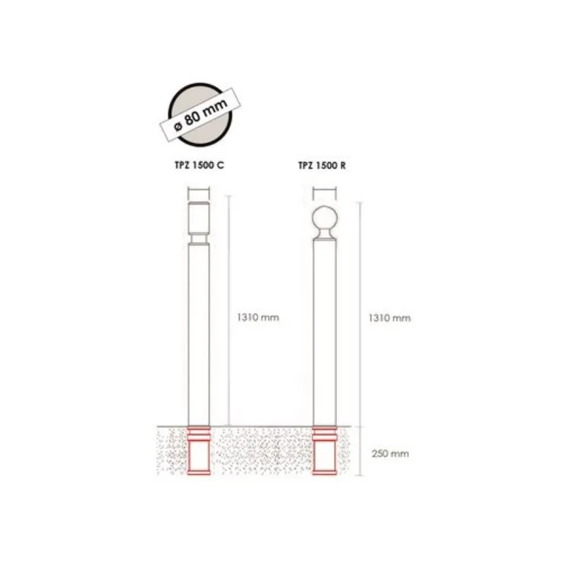 Potelet PMR flexible