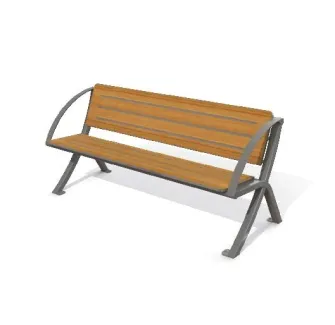 Banc de ville Gardonnenque lames en compact