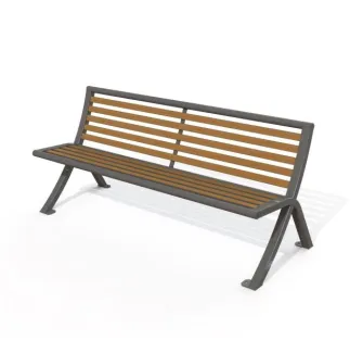 Banc urbain Tarn lames en compact