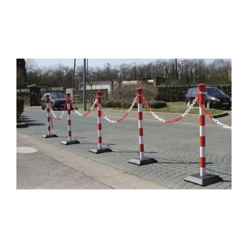 Kit de poteaux PVC de signalisation à chaîne