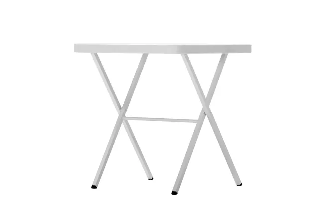 Table Brasserie pliante en polypro blanche