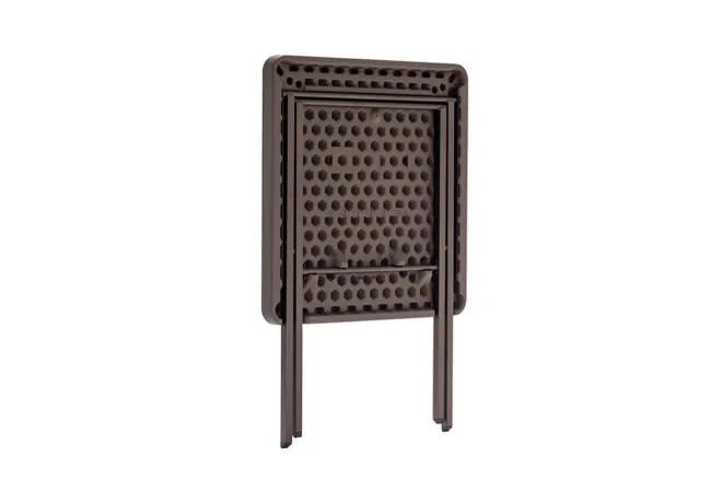 Table Bistro pliante en polypro marron