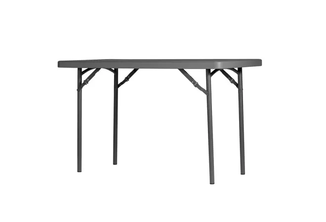 Table polypro plateau gris