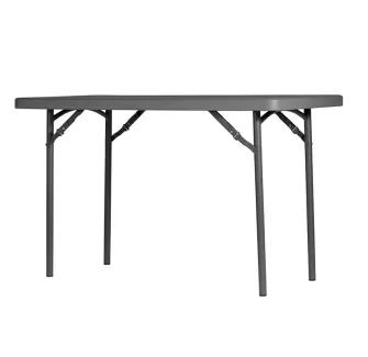 Table polypro plateau gris