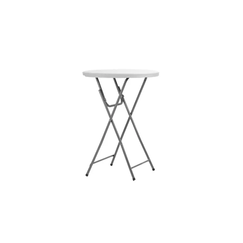 Ø 80 cm - Table de cocktail pliante blanche