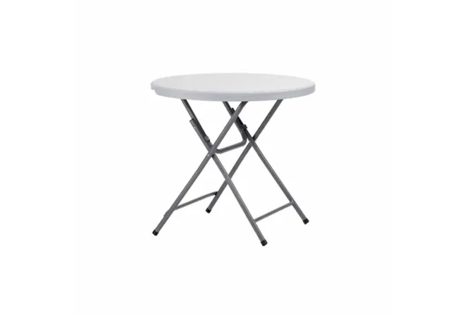 Table ronde blanche polypro 81 cm