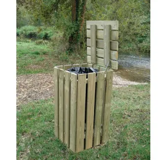 Corbeille campagnarde en bois 100 litres