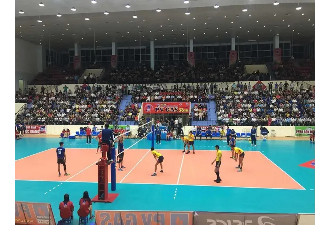 Poteaux de volley de compétition