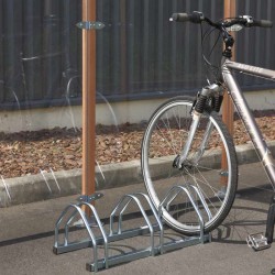 Râtelier pour 6 vélos en acier galvanisé, range vélos 6 places, râtelier  range vélo au sol