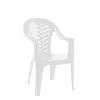 Fauteuil blanc de jardin en plastique haute qualité