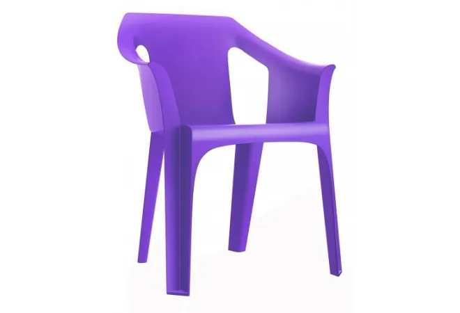 Fauteuil polypro tendance coloris violet