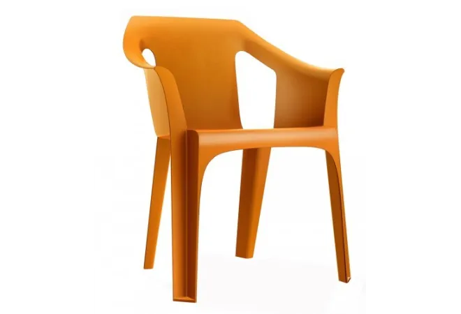 Fauteuil polypro tendance coloris orange