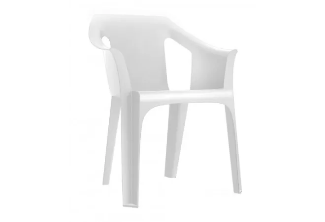 Fauteuil design blanc polypro