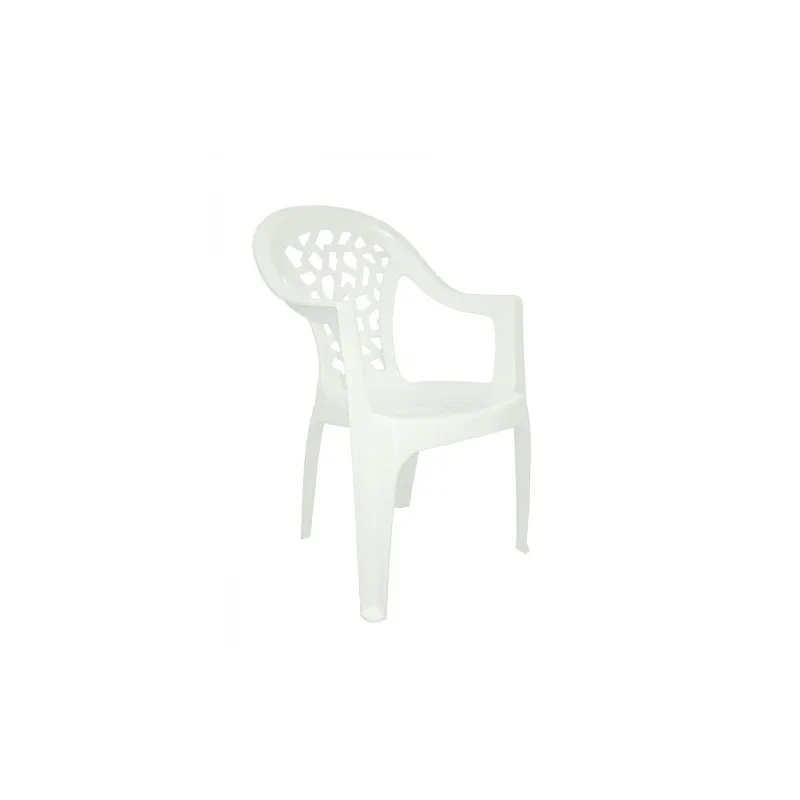 Fauteuil polypro blanc empilable