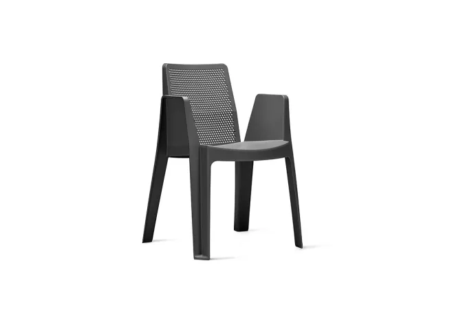 Fauteuil intérieur extérieur gris anthracite