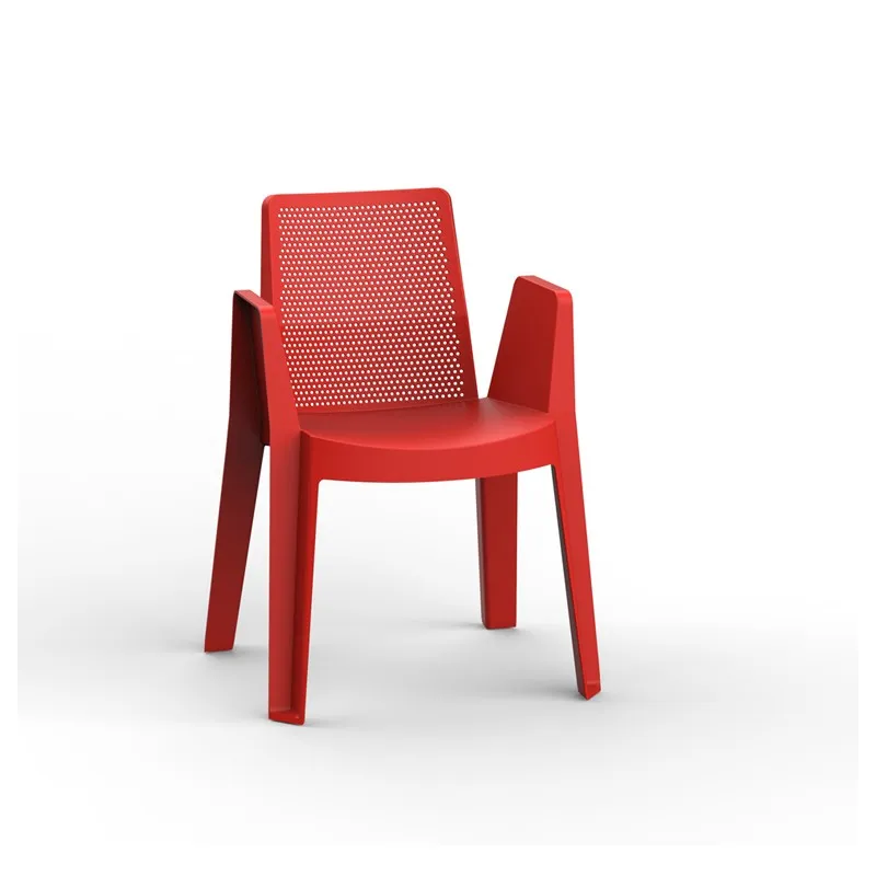 Fauteuil tendance polypro coloris rouge