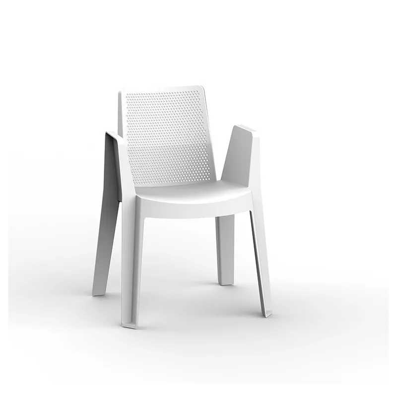 Fauteuil tendance en polypro blanc