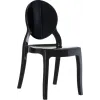 Chaise polyamide empilable noire 