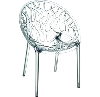 Fauteuil transparent plexiglas intérieur et extérieur