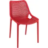 Une très belle chaise forme grille rouge