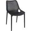 Chaise noire pour intérieur et extérieur