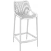 Chaise haute PP et fibre de verre blanche assise 65 cm 