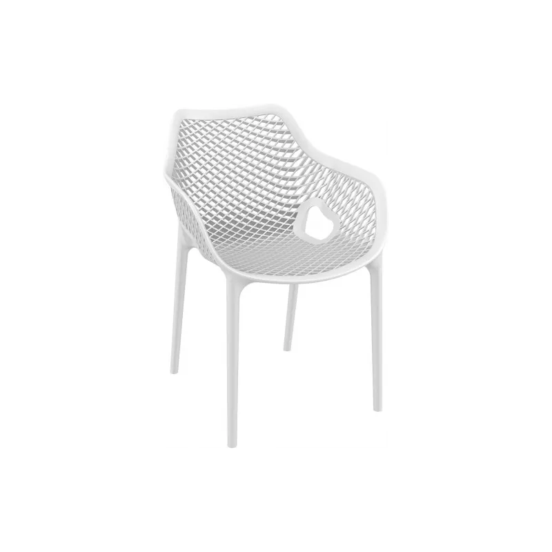 Un fauteuil blanc pour intérieur et extérieur