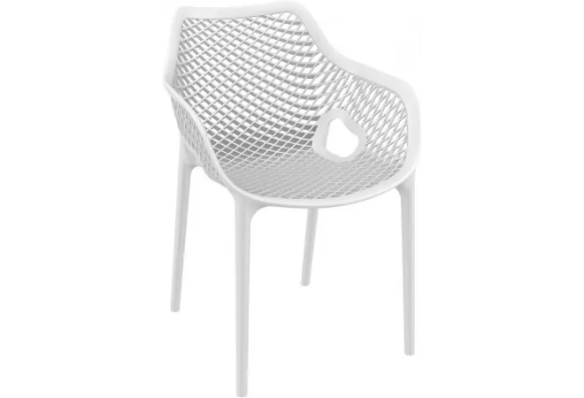 Un fauteuil blanc pour intérieur et extérieur