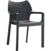 Fauteuil monobloc noir tendance et élégant